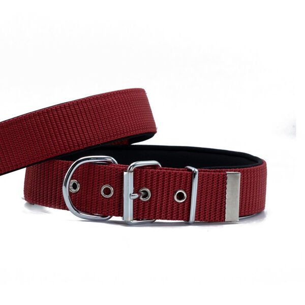 Doggie Comfort Dokuma Köpek Boyun Tasması Small Kırmızı 4x47-55 Cm