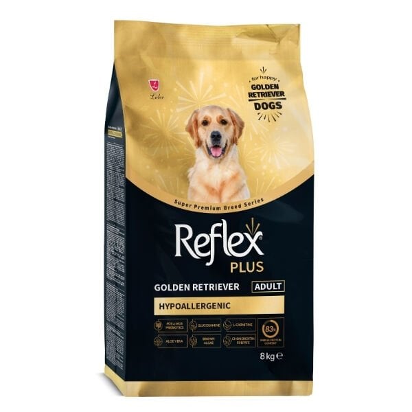 Reflex Plus Hypoallergenic Golden Retriever Tavuklu Yetişkin Köpek Maması 8 Kg