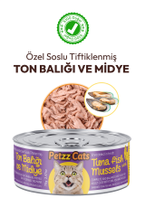 PetzzCats Ton Balıklı Karışık Konserve Kedi Maması 1 Adet 4x70 Gr