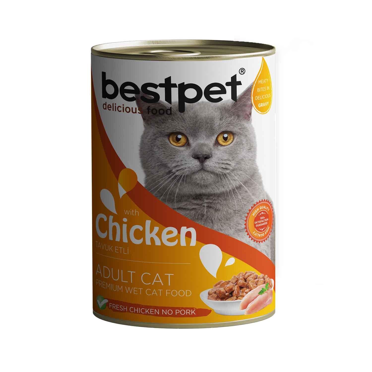 Bestpet Tavuklu Yetişkin Kedi Konservesi 400 gr
