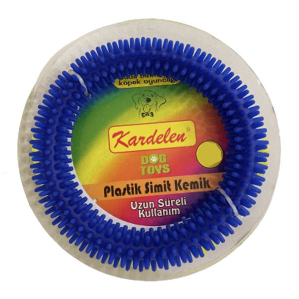Petpretty Plastik Simit Kemik Köpek Oyuncağı Xl 16 Cm Lacivert