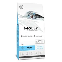 Molly Düşük Tahıllı Hipoalerjenik Tavuklu Kitten Yavru Kedi Maması 15 Kg