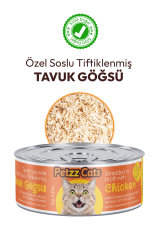 PetzzCats Tavuklu Karışık Konserve Kedi Maması 1 Adet 4x70 Gr
