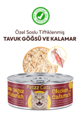 PetzzCats Tavuklu Karışık Konserve Kedi Maması 1 Adet 4x70 Gr