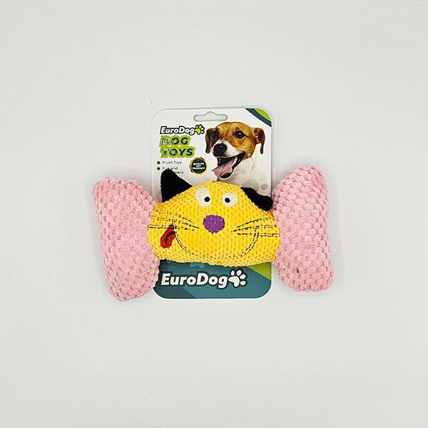 Euro Dog Örgü Kemik Şekilli Peluş Köpek Oyuncağı 19.5x11 Cm