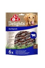 8in1 Smart Delights Chicken Spirals Biftekli Burgu Köpek Ödülü 6'lı
