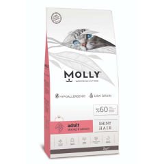 Molly Düşük Tahıllı Hipoalerjenik Karides ve Somonlu Yetişkin Kedi Maması 2 Kg