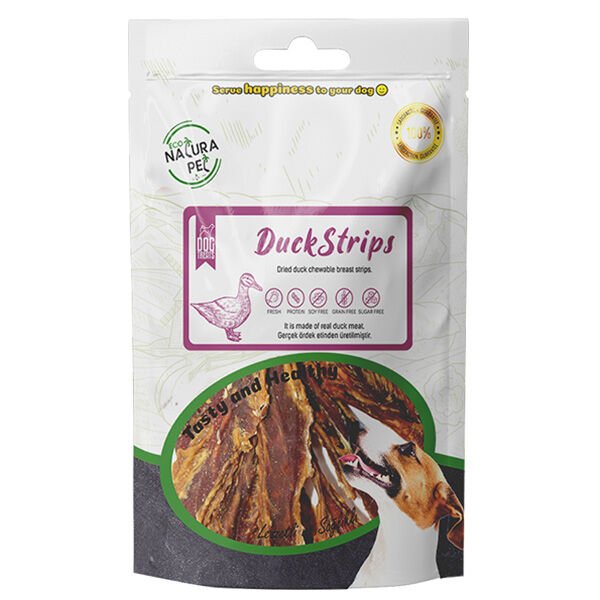 Eco Natura Ördek Eti Dilimleri Yumuşak Köpek Ödülü 80 Gr