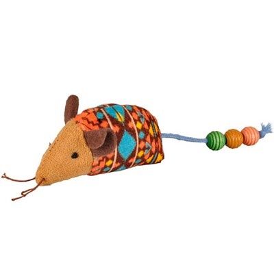 Flamingo Indy Boncuklu Kedi Fare  Oyuncağı 7,5 Cm