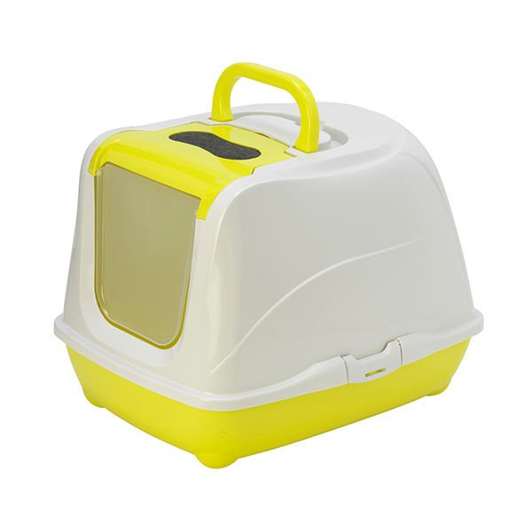 Moderna Flip Jumbo Kapalı Kedi Tuvaleti Sarı 44x57.5x41 Cm