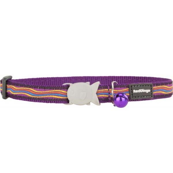 Red Dingo Dreamstream Desenli Kedi Boyun Tasması Mor 12 Mm