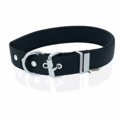 Doggie Comfort Dokuma Çivili Köpek Boyun Tasması Medium Siyah 3x42-50 Cm