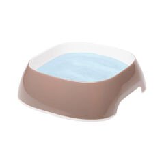 Ferplast Glam Melamin Mama ve Su Kabı Xsmall Kahverengi 200 Ml