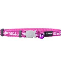 Red Dingo Kamuflaj Kedi Boyun Tasması Pembe 12 Mm