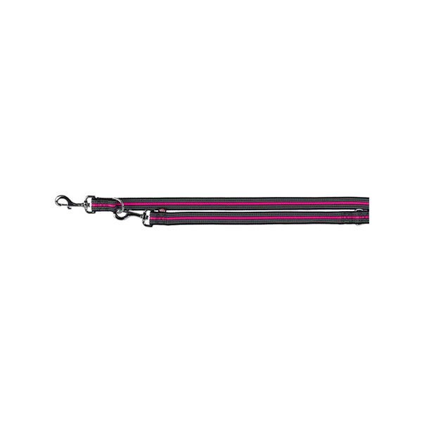 Trixie Çizgili Köpek Gezdirme Kayışı Gri/Pembe Medium 17 Mm 2 Mt