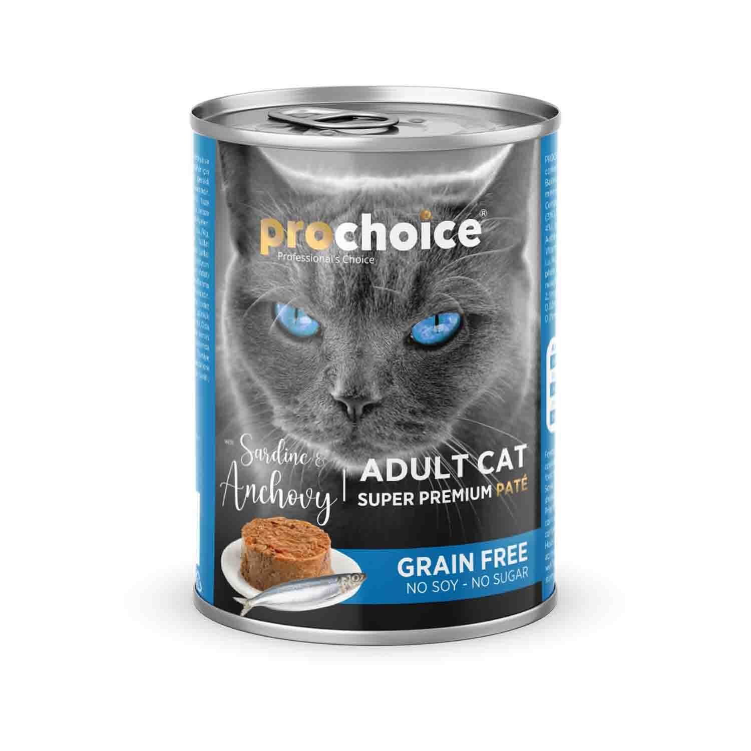 Prochoice Sardalyalı ve Hamsili Yetişkin Kedi Konservesi 400 gr