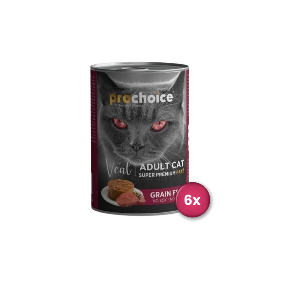 Prochoice Dana Etli Tahılsız Ezme Yetişkin Kedi Konservesi 400 gr X 6 Adet