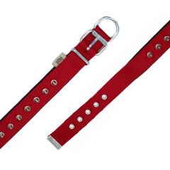 Doggie Comfort Dokuma Çivili Köpek Boyun Tasması Large Kırmızı 3x47-55 Cm