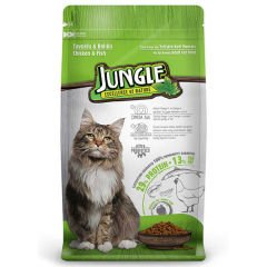 Jungle Tavuklu ve Balıklı Yetişkin Kedi Maması 15 Kg