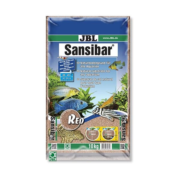 Jbl Sansibar Red ince Kırmızı Akvaryum Kumu 0.1-0.6 Mm 10 Kg