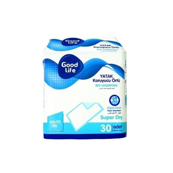 GoodLife Kedi ve Köpek Yatak Koruyucu ve Tuvalet Eğitim Pedi 60x90 Cm 30 Adet