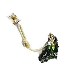 Euro Dog Köpek Diş İpi Uzun Halat Püsküllü Sarı/Siyah/Yeşil 60 Cm