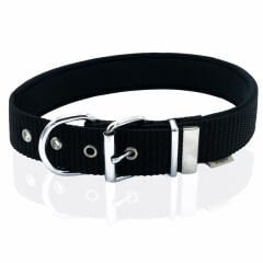 Doggie Comfort Dokuma Çivili Köpek Boyun Tasması Small Siyah 4x47-55 Cm