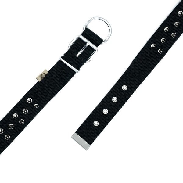 Doggie Comfort Dokuma Çivili Köpek Boyun Tasması Small Siyah 4x47-55 Cm