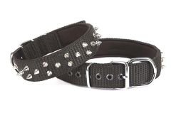 Doggie Comfort Dokuma Çivili Köpek Boyun Tasması Small Siyah 4x47-55 Cm