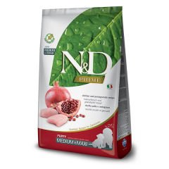 N&D Prime Tavuklu Orta ve Büyük Irk Tahılsız Yavru Köpek Maması 12 Kg