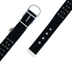 Doggie Comfort Dokuma Çivili Köpek Boyun Tasması Small Siyah 5x50-60 Cm