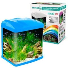 Euro Star Akdeniz Akvaryum Mavi Led 4W 32x23x38.5 Cm
