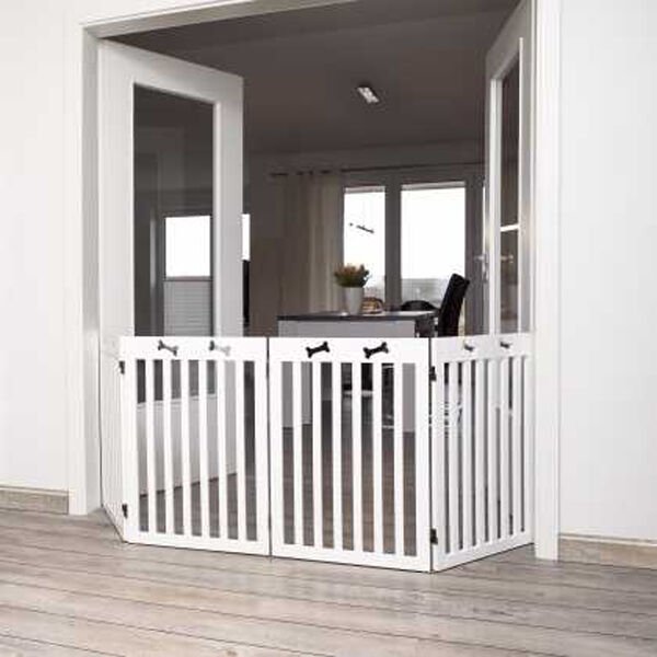 Trixie Köpek Bariyeri 4 Parça Beyaz 60-160x75 Cm