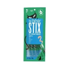 Schesir Cat Stick Ton Balıklı Sıvı Kedi Ödül Maması 6x15 Gr