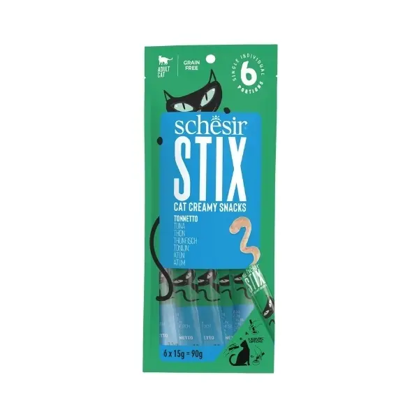Schesir Cat Stick Ton Balıklı Sıvı Kedi Ödül Maması 1 Adet 6x15 Gr