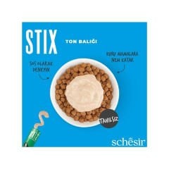 Schesir Cat Stick Ton Balıklı Sıvı Kedi Ödül Maması 6x15 Gr