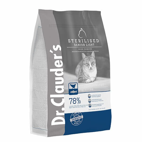 Dr.Clauders Senior Light Sterilised High Premium Tavuk ve Balıklı Yaşlı Ve Diyet Kısır Kedi Maması 4 Kg