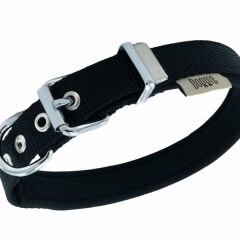 Doggie Comfort Dokuma Kemikli Köpek Boyun Tasması Small Siyah 2x30-35 Cm