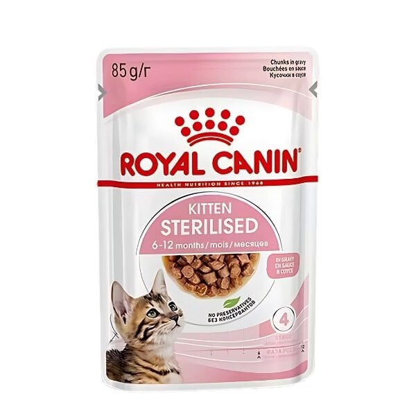 Royal Canin Kitten Sterilised Pouch Kısırlaştırılmış Yavru Konserve Kedi Maması 85 Gr