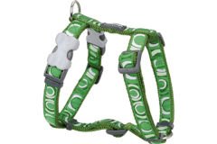 Red Dingo Circadelic Desenli Köpek Göğüs Tasması Yeşil 15 Mm