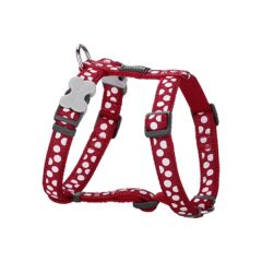 Red Dingo Ayarlı Kırmızı Beyaz Benekli Göğüs Tasması 15 Mm