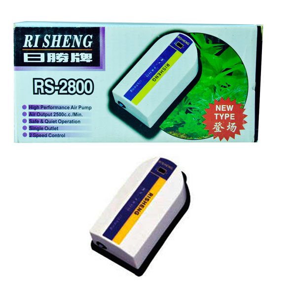 RS Akvaryum Hava Motoru 1 Çıkışlı 3W 2.5 Lt/dk Beyaz