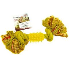 Euro Dog Diş İpli Köpek Diş Kaşıma Oyuncağı Sarı 30 Cm