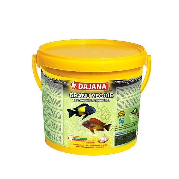 Dajana Granu Veggie Garlic Akvaryum Balık Yemi 10 Lt 5 Kg