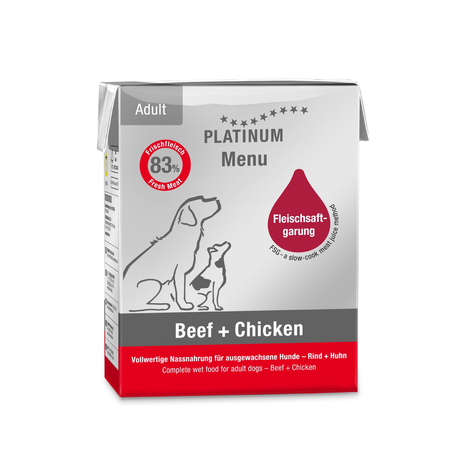 Platinum Sığır Etli ve Tavuklu Köpek Yaş Maması 375 Gr