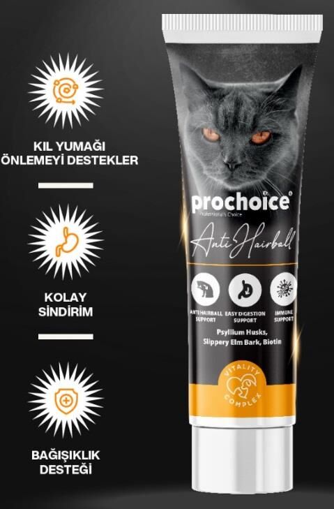 Prochoice Anti Hairball Kediler İçin Malt Macun 100 ml