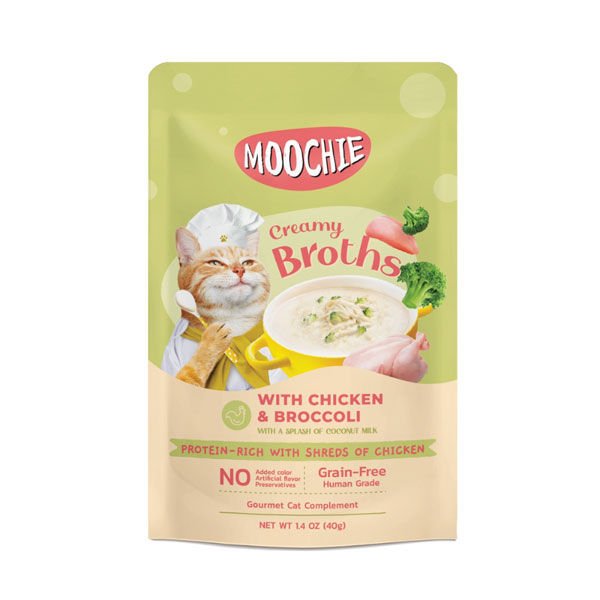Moochie Brokoli ve Tavuklu Çorba Kedi Ödülü 40 Gr