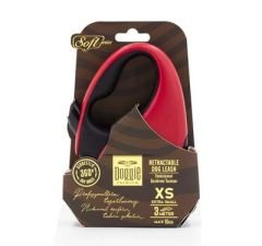 Doggie Soft Otomatik Köpek Uzatma Tasması Xsmall Kırmızı 12 Kg 3 Mt