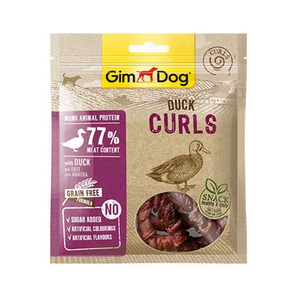 Gimdog Curls Tahılsız Ördekli Köpek Ödülü 55 Gr