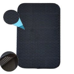 Eurocat Kum Toplayan Elekli Kedi Kumu Paspası Siyah 58x76 Cm